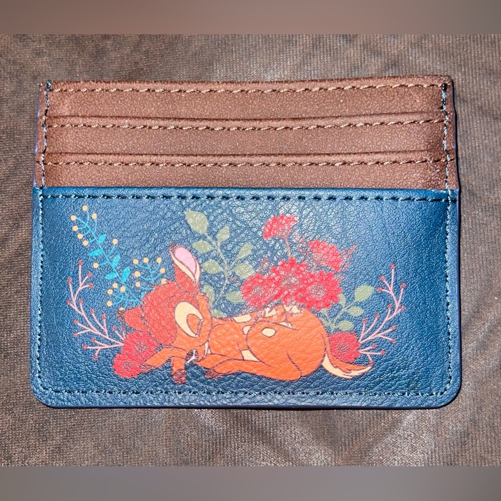 Disney parks Bambi Loungefly backpack, cardholder and ears set - Picture 4 of 12